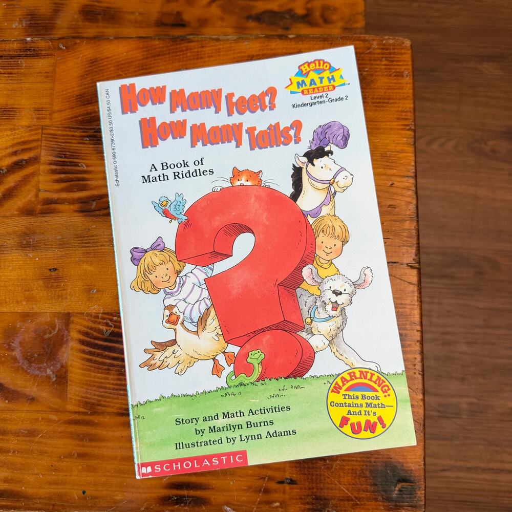 Vintage 1996 How Many Feet? How Many Tails? A Book Of Math Riddles Paperback
